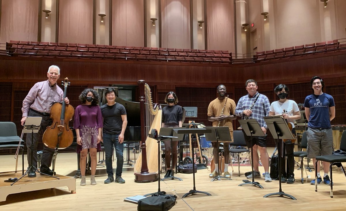 Augusta Read Thomas’s PASSION PRAYERS tonight with these stars led by Jerry Hou. What a pleasure to make music with everyone! Tonight at 7:30!