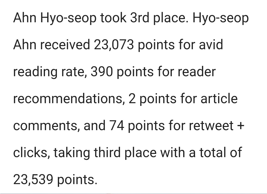 #AhnHyoSeop ranked 3rd place in today's Actor Brand Value ranking by Top Star News from March 31 to April 6! 
📰 topstarnews.net/news/articleVi…

#안효섭 #사내맞선