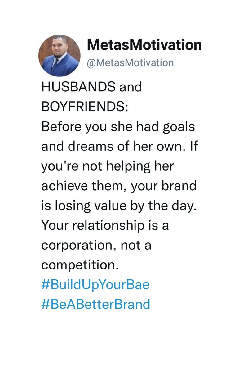 MetasMotivation's tweet photo. #Thursday #Inspiration #Spiritual #God #Motivation #QOTD #MetasMotivation #New #Love #Life #Relationships #Goals #Marriage #Business #Success #Purpose #Dating #Growth #SelfLove #Mindset #Positive #Affirmations #RealTalk #Wisdom #Wellness #Happiness https://t.co/5LDkwDETXP