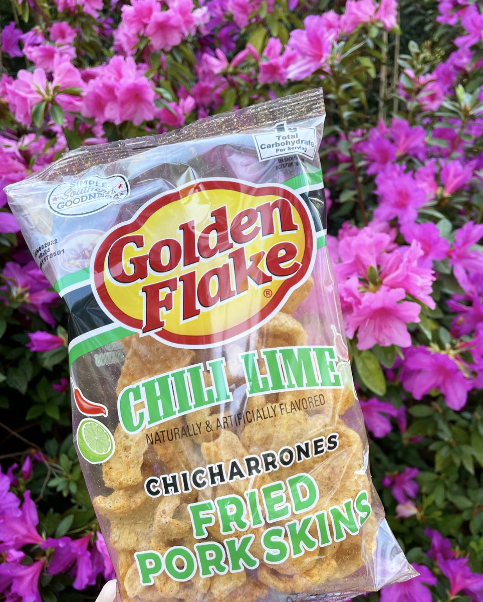 Golden_Flake's tweet photo. Pork rinds in spring 🌸 https://t.co/Qjk8NuZSbe
