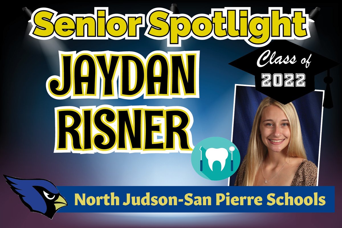 BlueJayTweets1's tweet photo. Senior Jaydan Risner’s favorite NJ-SP moment is “being on Homecoming Court”. Her advice to underclassmen is “Experience high school. Make the most out of it”. After graduation, Jaydan plans to attend college to earn an Associate’s Degree in Dental Hygiene. #njspclassof2022 https://t.co/oOn8SWPi8w
