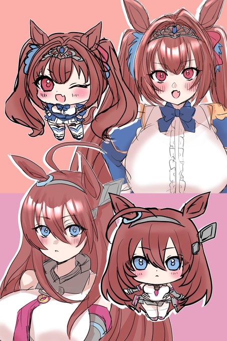 これとかおはガチャリザルトとして一枚にまとめちゃったけどちゃんと一人づつ描きたさある 