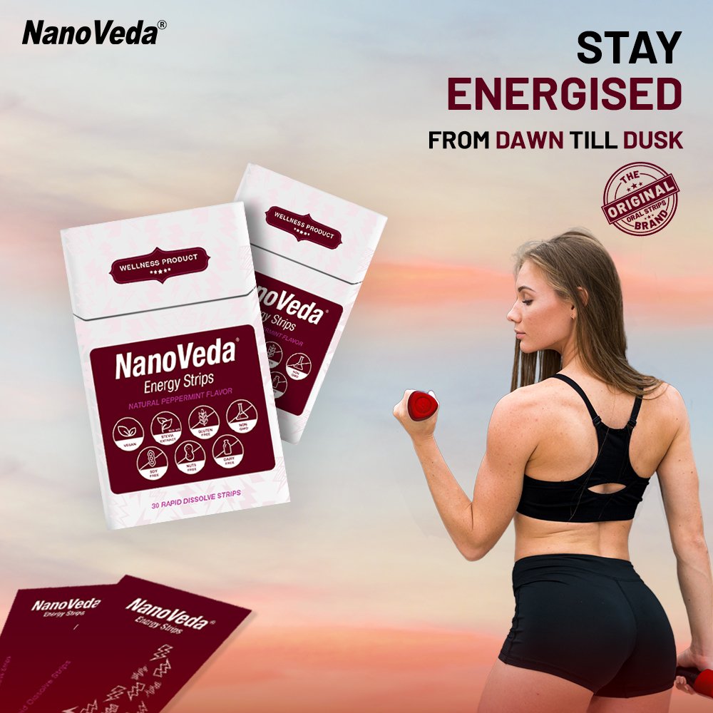 Get ready to go through the day with our Energy Strips.

#NanoVeda #KillThePill #EnergyStrips
