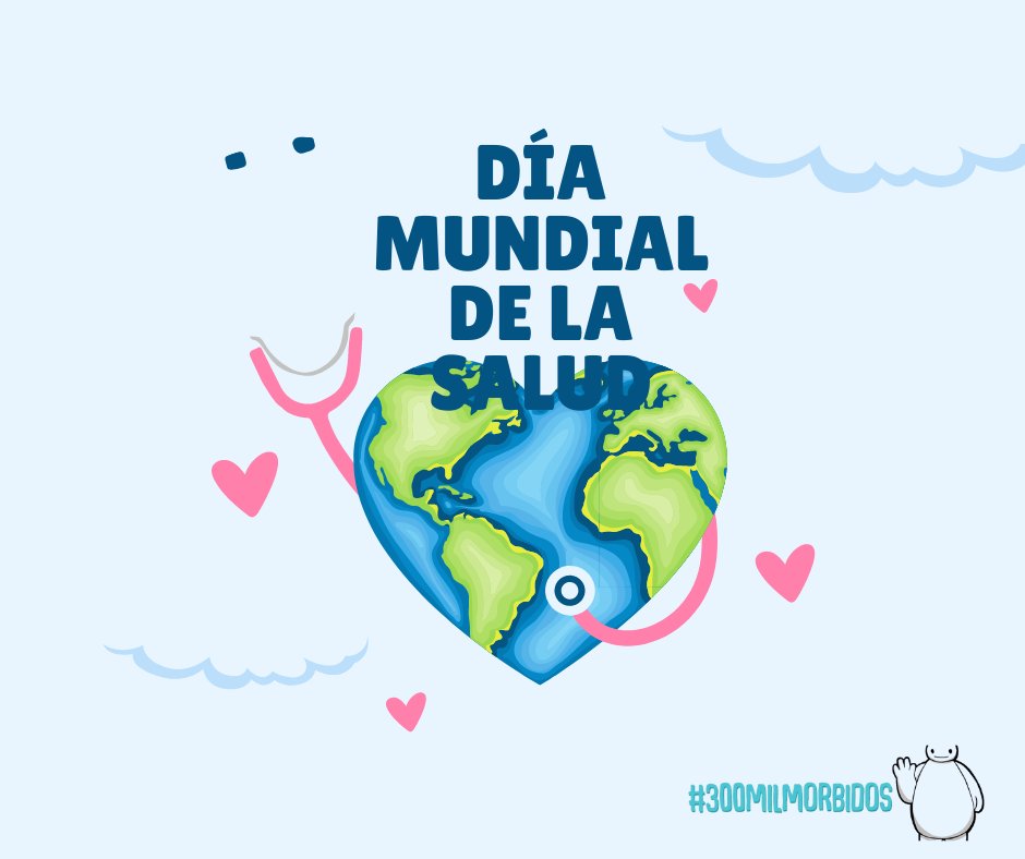 Desde 300 mil mórbidos nos sumamos #diamundialdelasalud  con la idea de visibilizar la obesidad como una enfermedad crónica que necesita un tratamiento multidisciplinario, acompañamiento e instancias de apoyo y sensibilización sobre la obesidad.