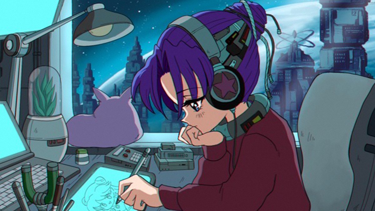 GalverseAnime's tweet photo. 💫 Lo-Fi Gal by @ayaka_oohira 🎧

City-Pop 'lo-fi gal' listening channel now live in our https://t.co/tmX6EovAKF 

Come vibe with Galverse! 😎 https://t.co/S9ioENxAgM