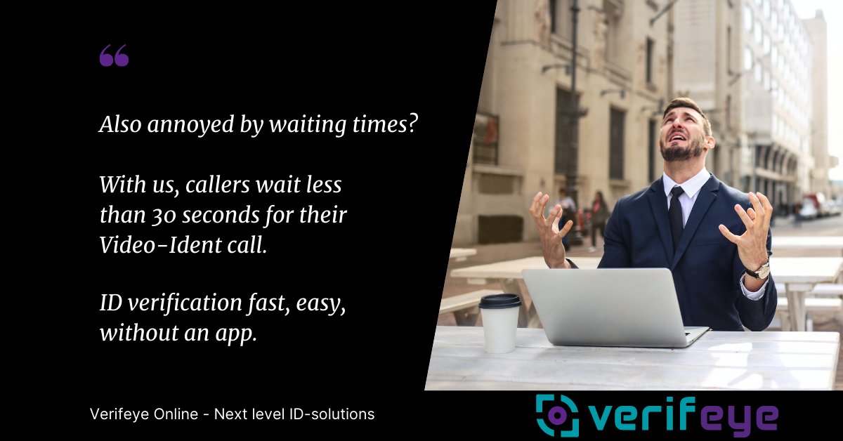 VerifeyeO's tweet photo. It’s ok if a great movie lasts a long time, but a verification call should not.
Give us a call to see how you can both save money and have happier customers.
#kyc #betting #onboarding #gambling #kontoident #kjm #avs #identity #autoident #ux #fintech #payment #banking #videoident https://t.co/xw8OtsBtK7