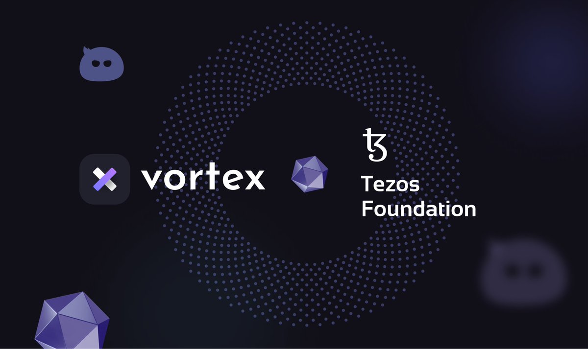 🌀 Excited to announce that <a href="/TezosFoundation/">Tezos Foundation</a>  has provided Vortex Protocol with a grant to expand Tezos DeFi!🔥

This grant will be used to: 

👉 Set the ground for new DeFi users
👉 Build awesome features 
👉 Hire more people

More news to come out soon! Stay tuned 🌪