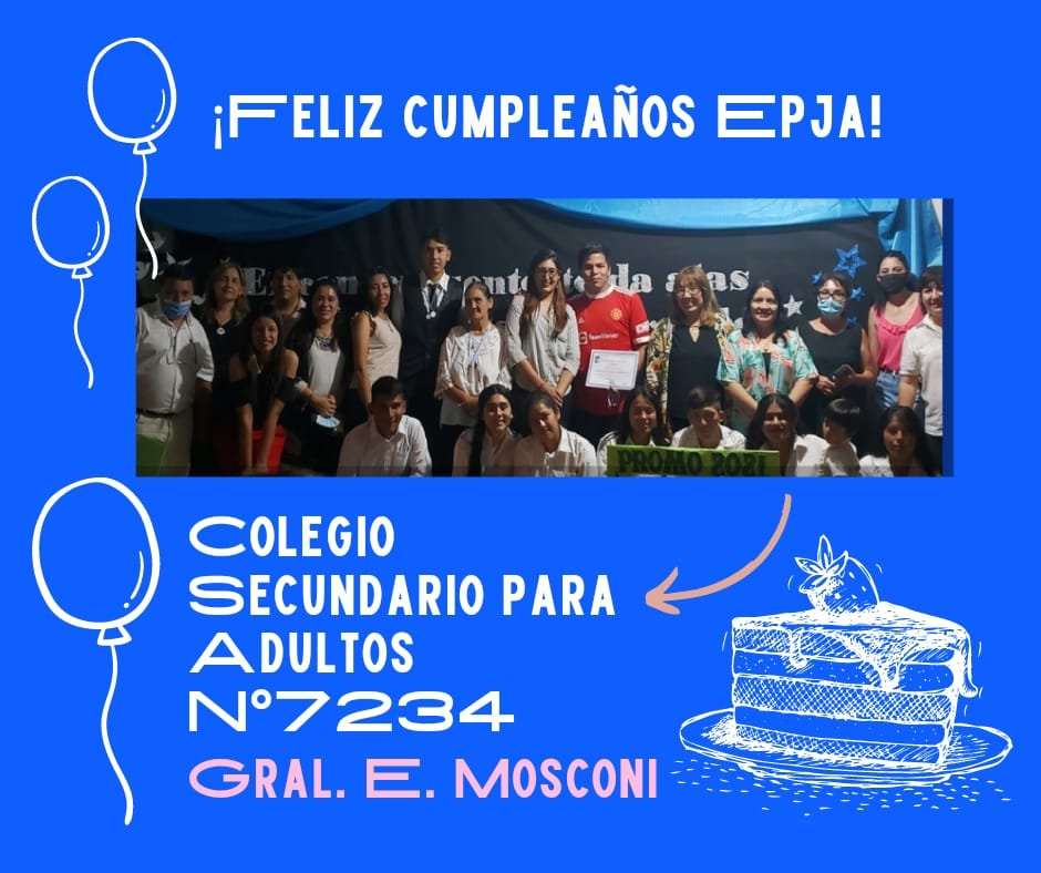 La Dirección General de EPJA, creada por el Decreto 1156/15 el 7 de abril de 2015, celebra sus siete años de vida. ¡Un día para celebrar!