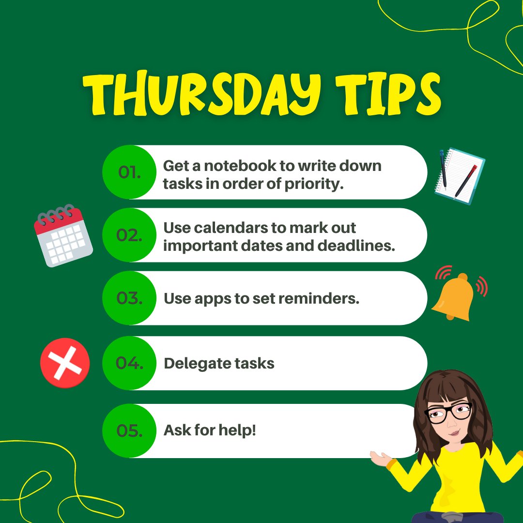 crazymaybebut's tweet image. #tipsandtricksthursday
When tasks get too much to handle, we feel overwhelmed. We might feel the need to leave them and run, but we can&apos;t because they need to be done anyway. 

There are certain ways and strategies to get yourself organized and prioritize tasks.