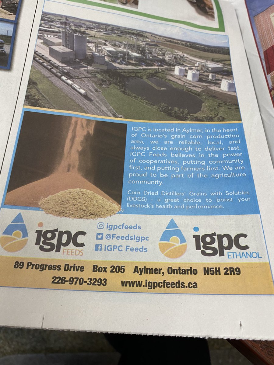 AlcoEnergyCA's tweet photo. The #FarmEdition @AylmerExpress is great again this year! So much information! Be sure to check it out! #Aylmer #Local #Farm #IGPC #ethanol https://t.co/LISavHCz12