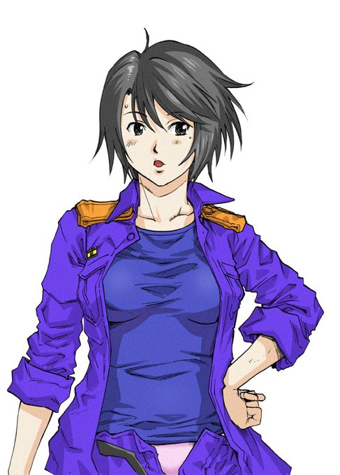 過去絵。「ファイヤー・ガール」より。 