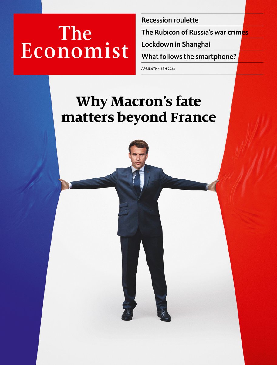 TheEconomist's tweet photo. Liberal centrists around the world should see Emmanuel Macron as a cautionary tale: one person alone cannot sustain the radical centre. Our cover explains why he still gets our vote, but with reservations https://t.co/AbrlQYRcOo https://t.co/8Uo8XaXPnY