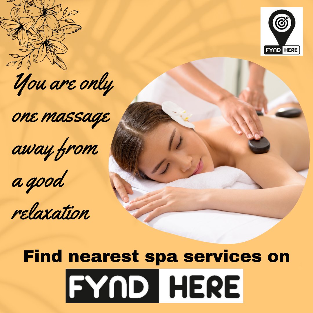 fyndhere's tweet photo. Want to feel relaxed and refreshed with a massage service after a long day of work? Don’t worry!! We’ve got you covered. Download the FYNDHERE app and check out the best deals from local spa dealers.
 
#Fyndhere #spa #bestdeals #local #bestoffer #nearyou #bestprice #Downloadnow https://t.co/gWNWFZ9rr5