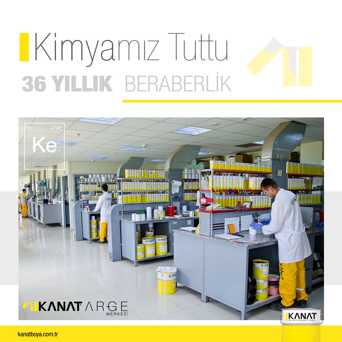 Kanat Boya olarak, başta 36 yıldır birlikte çalıştığımız kimyagerler olmak üzere, birçok alanda ömrünü bu işe adamış bütün kimyagerlerin Kimyagerler Günü ve Haftası'nı en içten dileklerimizle kutlarız.
#kimyagerlergünü #kanatboya #kanatpaints #therna #koruyucukaplama