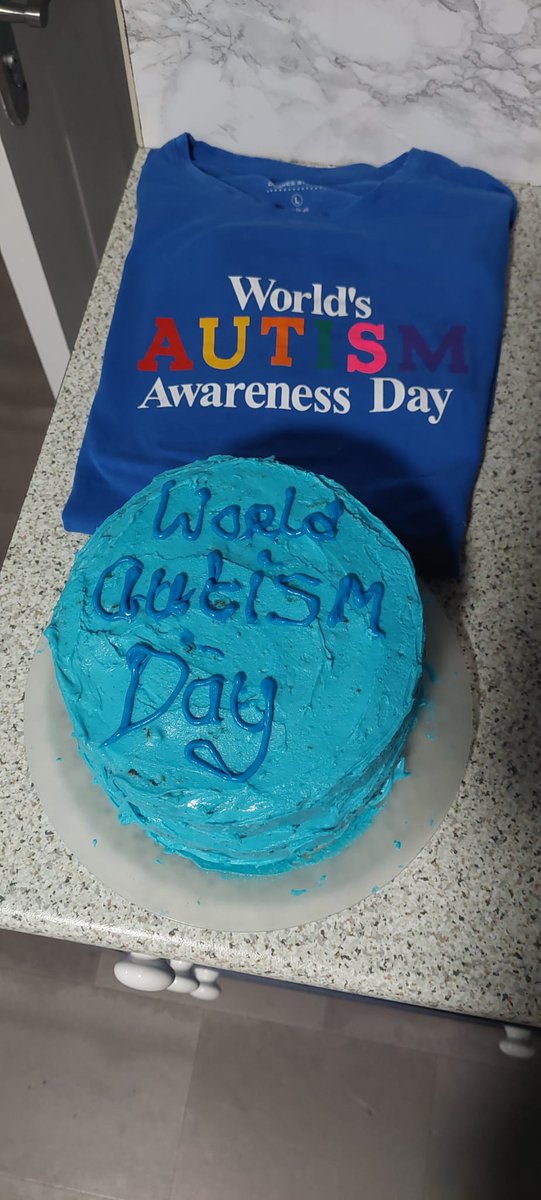 StCatherinesSCA's tweet photo. The boys in Fairwinds made a gorgeous cake for #AutismAwarenessDay last week  💙 💙 Looks delicious! https://t.co/vM4pvA0G8K