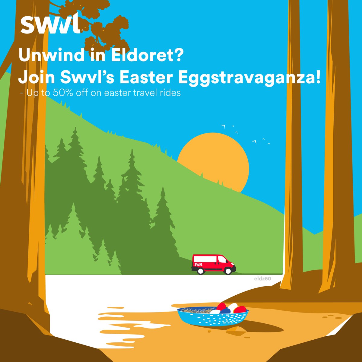 Unwind in Eldoret this easter! Get up to 50% off your easter travel ride or more if you find the hidden clue.