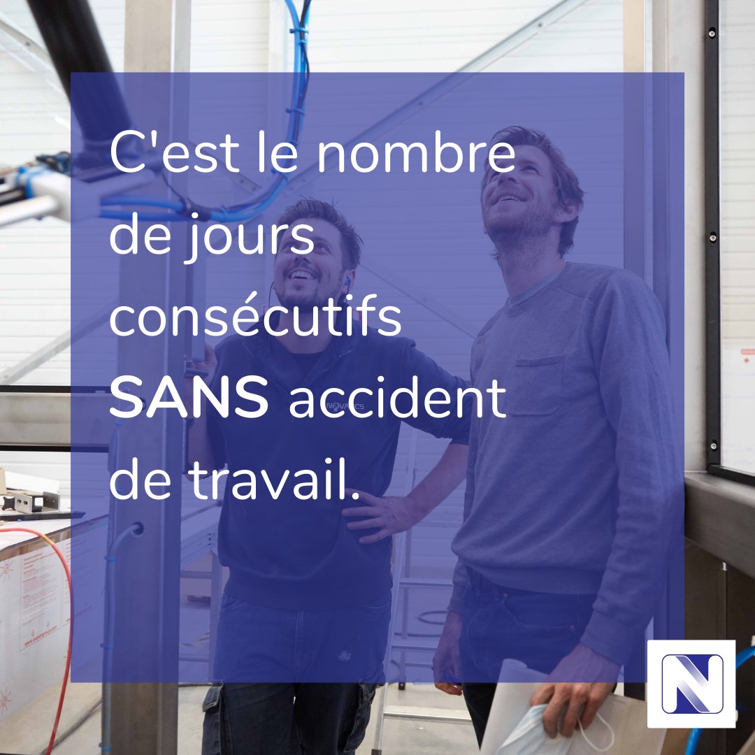 NOVATICS_France's tweet photo. [CHIFFRE DU JOUR]

👏🏻 Parce que la sécurité de nos collaborateurs est une priorité, c'est avec fierté que nous diffusons notre chiffre du jour !
#securite #accidentdutravail #collaborateur #automatisme #robotique #machinespeciale #Vendee https://t.co/MrQNTdKUeO