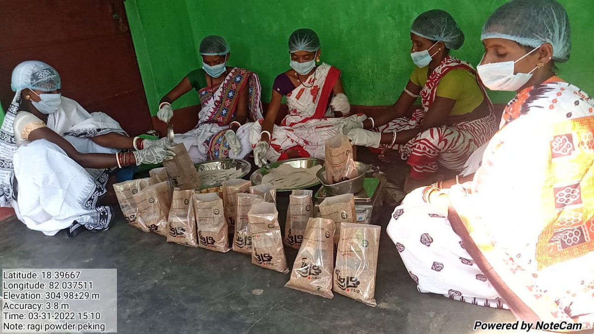 OlmShakti's tweet photo. New steps towards packaging of Ragi powder by Akashganga WSHG , Markapali GP, Malkangiri District. The WSHG Cover WITH CIF & PMFME.#missionshaktishgs #livelihoodsmatter #OLM #womenempowerment
@DAY_NRLM @mission_shakti @OLM_Antyoday @dm_malkangiri https://t.co/F6X9U8DXpY