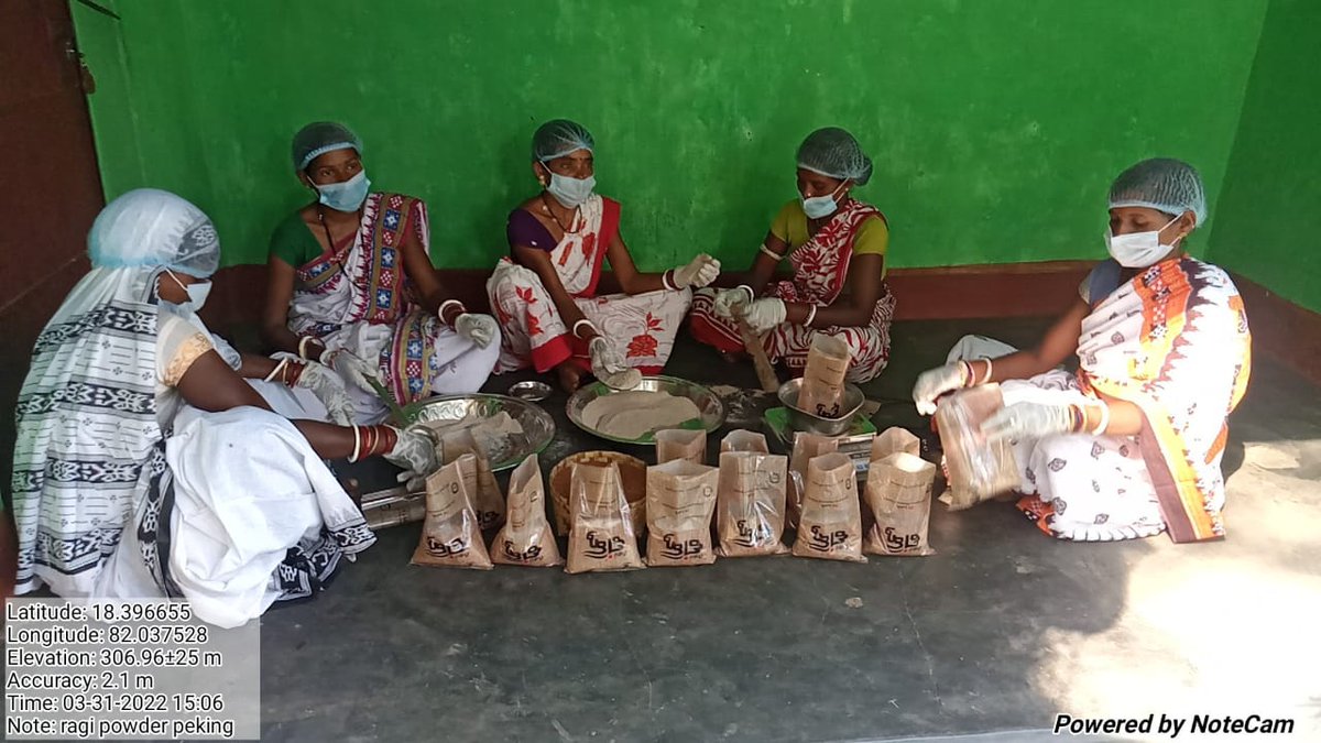 OlmShakti's tweet photo. New steps towards packaging of Ragi powder by Akashganga WSHG , Markapali GP, Malkangiri District. The WSHG Cover WITH CIF & PMFME.#missionshaktishgs #livelihoodsmatter #OLM #womenempowerment
@DAY_NRLM @mission_shakti @OLM_Antyoday @dm_malkangiri https://t.co/F6X9U8DXpY