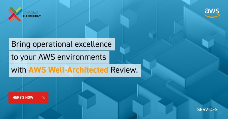 cam_technology's tweet photo. Is your AWS environment secure and optimized? Is it efficient? You can find answers to these with AWS #WellArchitectedReview and get a clear path to implement best practices. Here's how. https://t.co/uYkjSaGg2r #AWSBestPractices #WellArchitectedFramework @AWS_Partners