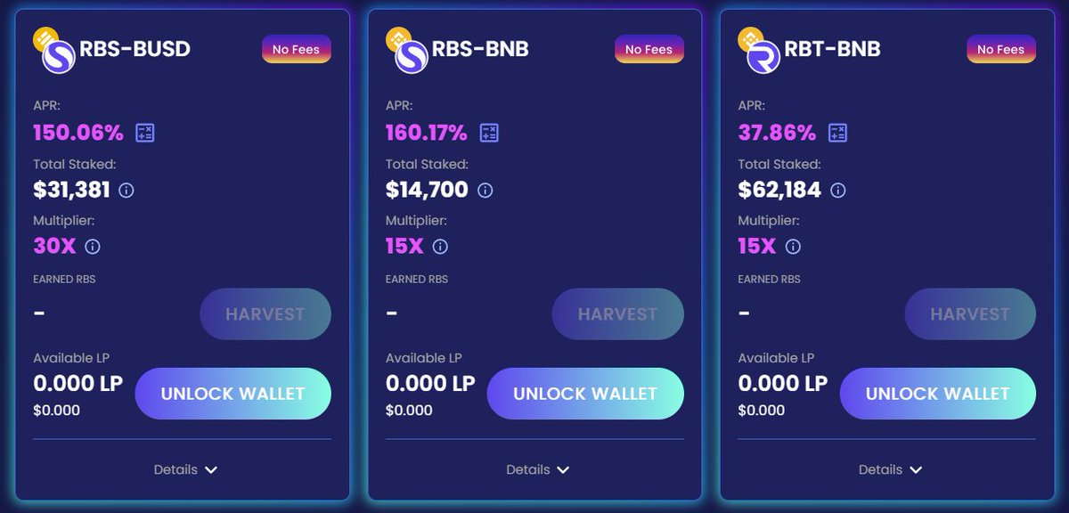 robustswap's tweet photo. $RBS rewards to all @robustswap non-native farms and pools will be discontinued in 48 hours. Please unstake your assets.

Our native farms and pools ($RBT, RBS, RBS-BUSD, RBS-BNB, RBT-BNB) are unaffected &amp; will continue to receive RBS rewards.

#BSCGems #BSC #BSCGemsAlert https://t.co/vm7KjY0XQM