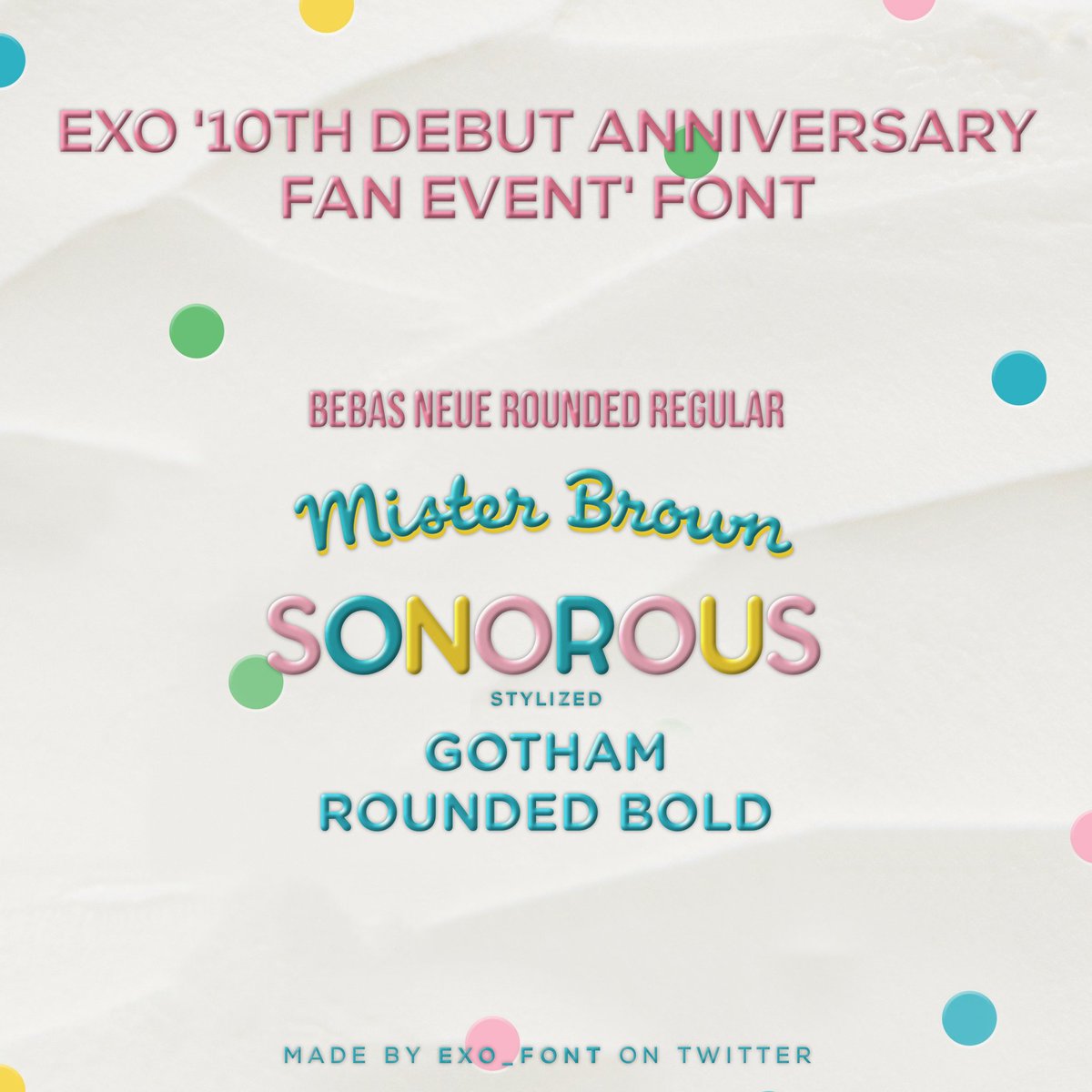 EXO FONTS #BrandNew (@EXO_font) / Posts / X