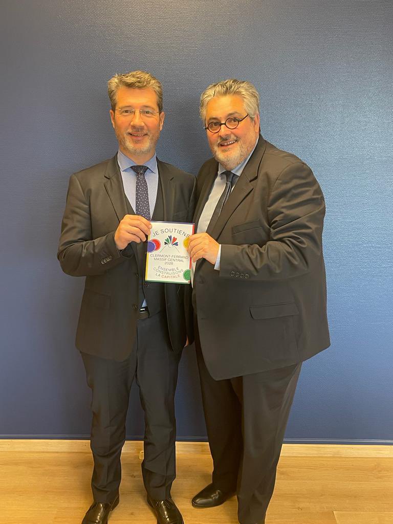 Merci cher <a href="/FredLaporte03/">Frédéric Laporte</a> de ton accueil et de ton engagement pour la culture à <a href="/MontluconOff/">Ville de Montluçon</a>. Nous allons travailler ensemble au rayonnement de nos territoires dans le cadre de <a href="/clermont2028/">Clermont-Ferrand Massif central 2028</a>