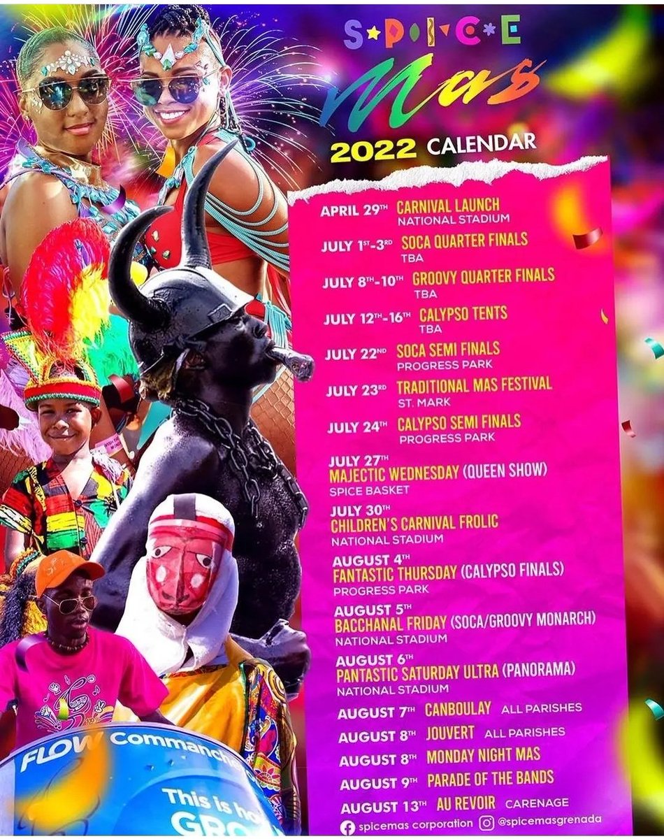 TPumpers's tweet photo. Time to get in yuh section and start the Mas @spicemasgrenada #spicemas #carnival #jabjab #grenadacarnival https://t.co/IE9qAOrbcO