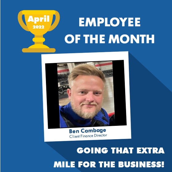 Congratulations to our Client Finance Director, Ben, for winning Employee Of The Month April 2022!
Thanks for all your hard work!
#EmployeeBenefits #LoveWhereYouWork #EOTM