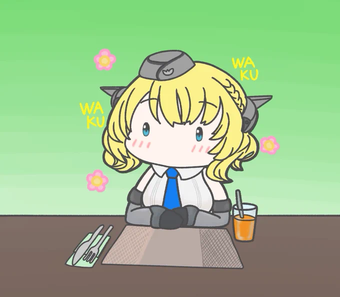 わくわくコロちゃん、ご飯待ち。 