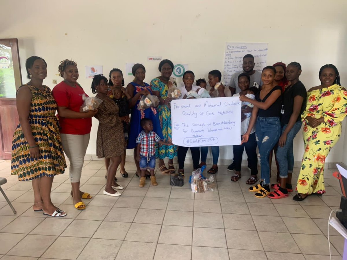 MikiFoundation's tweet photo. Today’s successful event with Nursing &amp; Expectant Mothers led to the launch of the DMF Quality of Care Network &amp; #ChildCare237 Campaign. With great childcare trainings from our Grants Officer Dr @m_mbianke, Nurse Consultant @Emily_Efeti &amp; our Public Health Intern  @kelly_menyoli https://t.co/zr62n6ZPMv