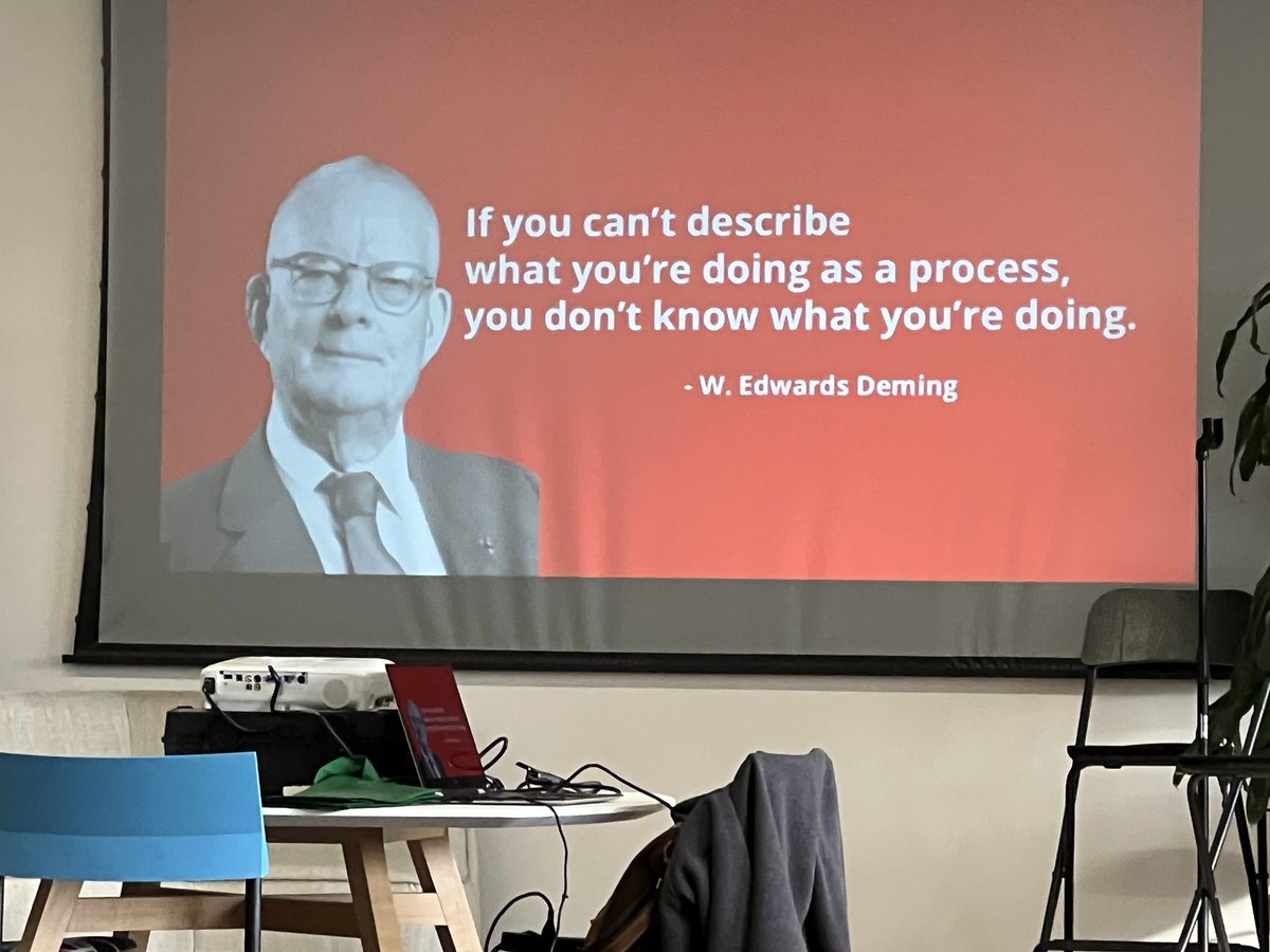 What a relief!  #wvleannetwork is back in a face to face world!  Good turnout to learn a facilitation method  that manages conversation and brainstorming with LEAN methods