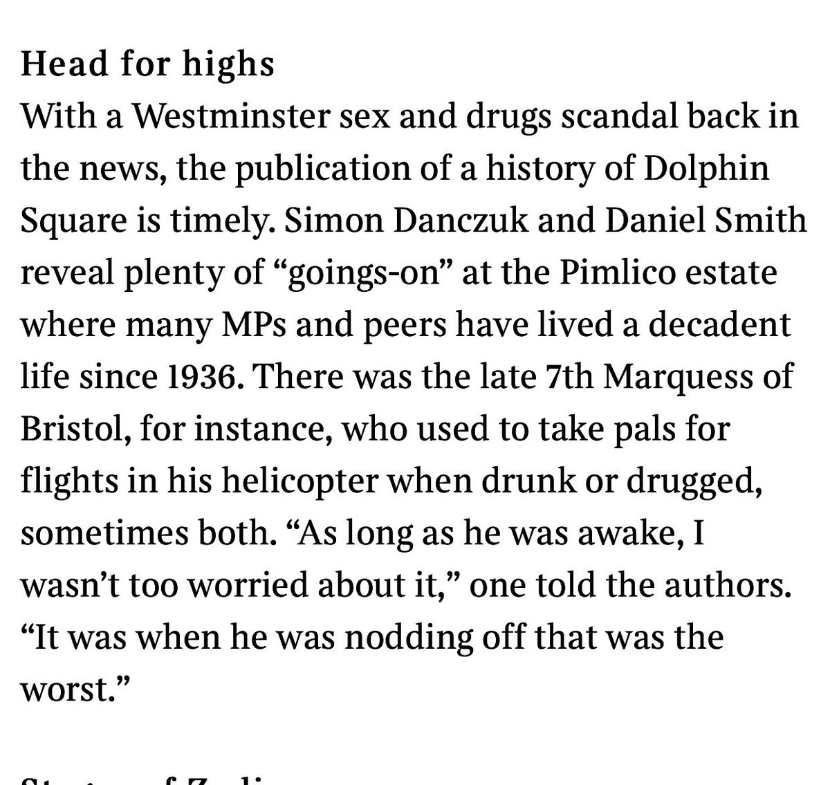 Nice mention in @thetimes diary this week for mine and @DanSmith_Writer's book #ScandalAtDolphinSquare. Thanks @patrick_kidd!