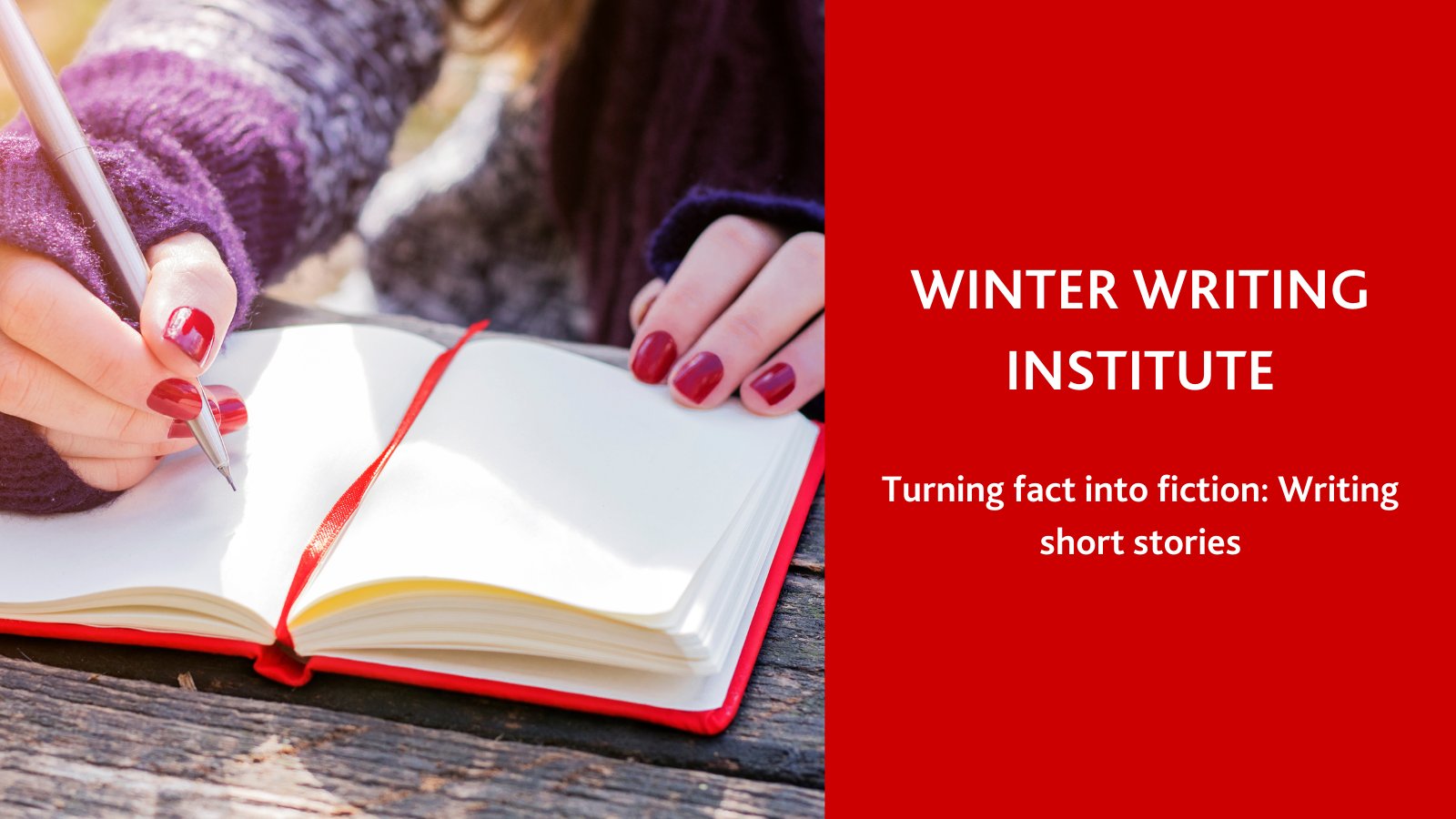Brock Education on Twitter: "The next Winter Writing Institute takes place  from April 29-May 1. Join Dr. Nancy Taber to explore the intersection between  fact and fiction, learn about fiction-based research, and