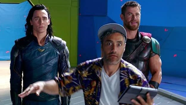 RT @mcucomfort: behind the scenes for thor ragnarok. https://t.co/PIJquUx7Zu