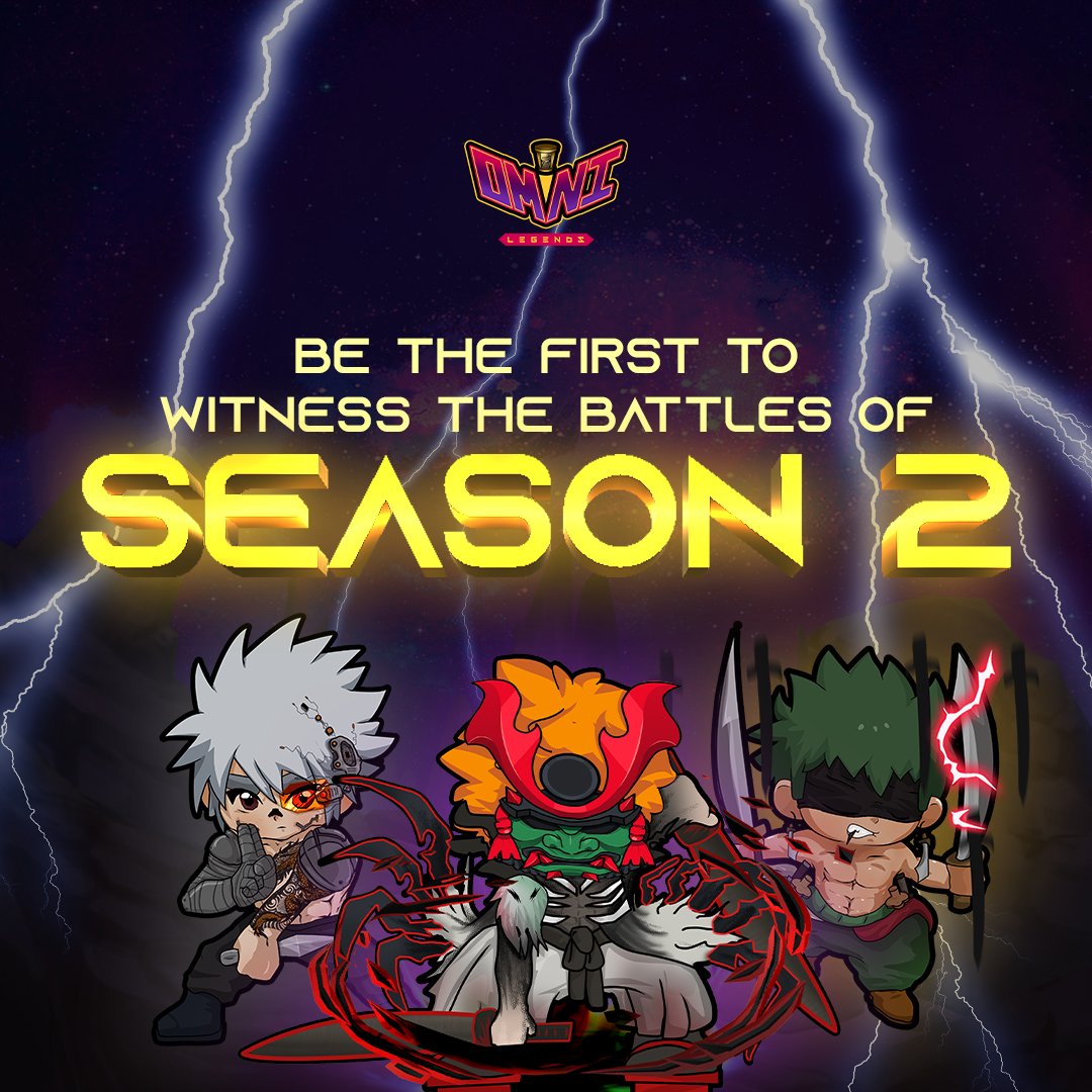 WORLD BOSS DOMINATION SEASON 2 OFFICIALLY OPENS TOMORROW! 🌍

PREPARE FOR THE EPIC BATTLE THIS SEASON! 🔥

JOIN, PLAY and EARN here:

🔗: omnilegends.oneomniverse.com

JOIN our pages and TG community:

📣: t.me/oneomniversePH
💬: t.me/oneomniverse

#Omnicash #P2E #NFTGames