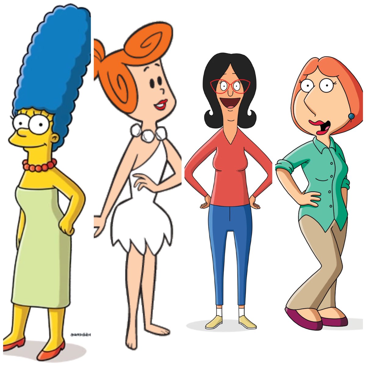 OdeToMothers's tweet photo. QUESTION OF THE DAY: who is the most iconic TV mom? (Defend your answer👀)

A) Lois Griffin
B) Marge Simpson
C) Linda Belcher 
D) Wilma Flintstone https://t.co/V2RcpjyP4e