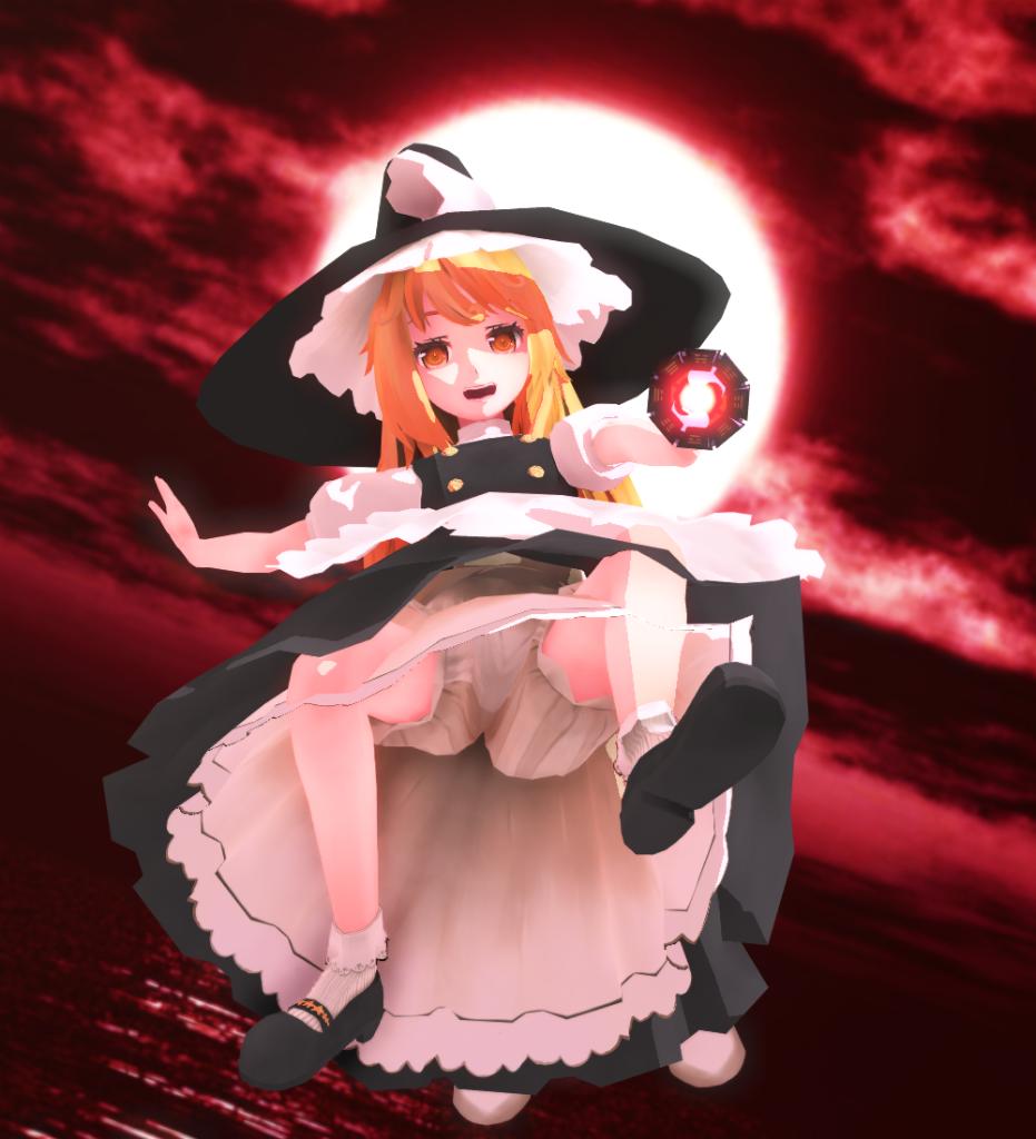 DearmyKairo's tweet photo. #深夜の真剣MMD60分一本勝負 
#東方MMD
お題：#霧雨魔理沙
題名：赤い霧の中の奔放なきみ https://t.co/E2WwyRKwex