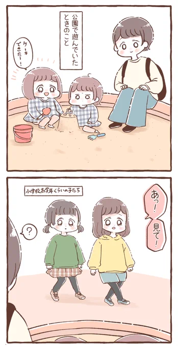 春休み中の公園にて 