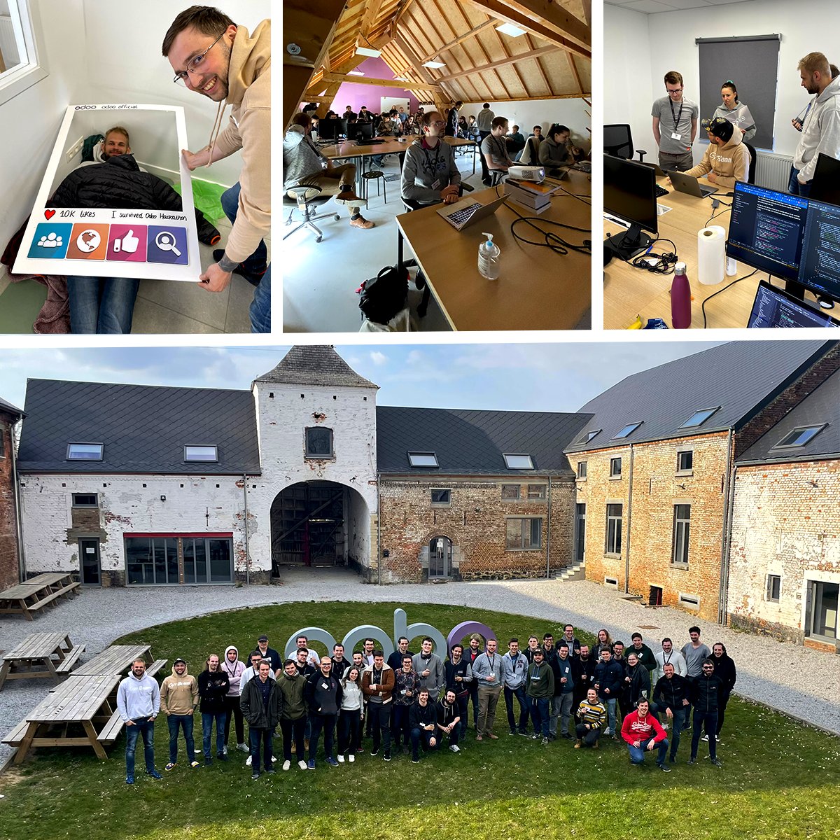 The Odoo Hackathon took place in Belgium over the weekend and our colleagues could not miss this #opportunity 😎 They were greeted by 48 hours of intensive coding, #teamwork as well as good mood. 🙃

We would like to thank our colleagues for a great representation.👌