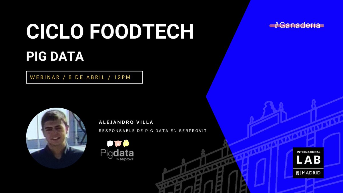iLABMadrid's tweet photo. Mañana termina el ciclo de #Footech con la intervención de #PIGDATA 

Hablaremos sobre la digitalización y tecnificación de explotaciones agropecuarias para obtener datos de las mismas gracias al IoT y a la IA

Te esperamos mañana a las 12H. Inscríbete 👇

https://t.co/fCvwEOikeM https://t.co/bqQxtOvQaT