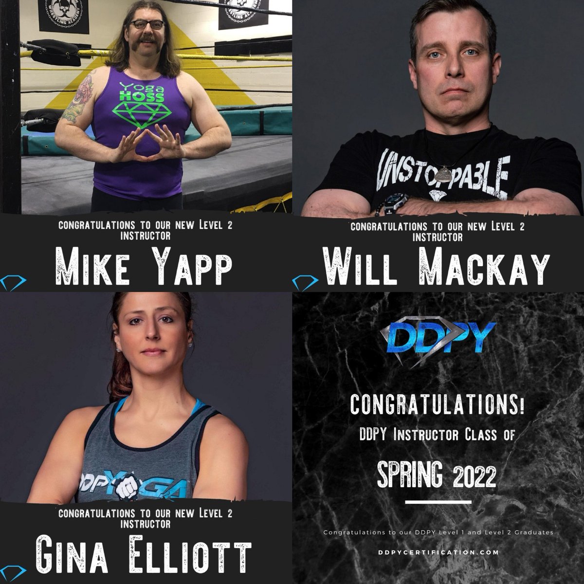 DDPYoga's tweet photo. We are proud to present our Newest DDPY Certified Instructors! Let's CONGRATULATE the DDPY Class of Spring 2022!
π π₯ π
Who's next? It could be YOU! Apply for 2023 Enrollment: https://t.co/Oin0I6LJOK
#GetCertified #DDPYworks #TeachDDPY #Fitness #graduation #payitforward https://t.co/XkWDMsU4zV