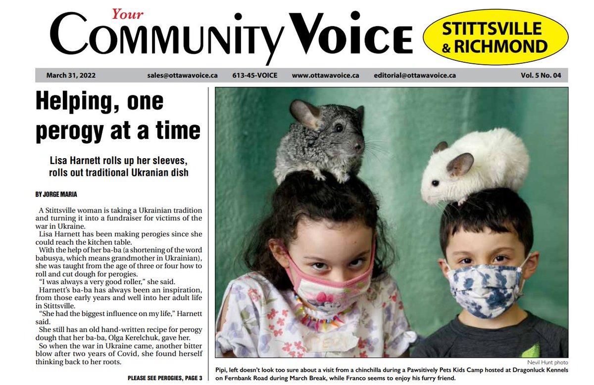 C4RCanada's tweet photo. CARE4RARE FEATURED IN THE NEWS 📰👩‍🔬

Check out @driver_hannah's interview in Your Community Voice: Stittsville &amp; Richmond on page 5!

➡️ https://t.co/u6a9iO4HC3 https://t.co/1eLQ0l4DHA