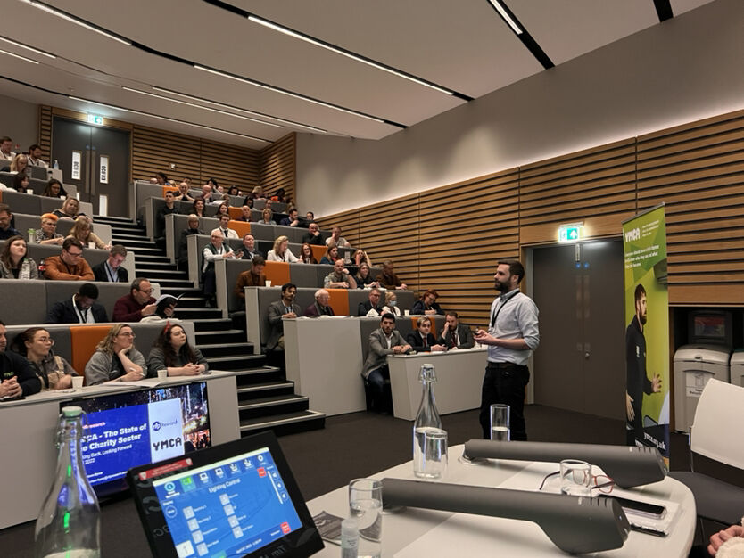 YMCAEng_Wales's tweet photo. Tim Harrison-Byrne of @nfp_Research is a wonderful addition to the YMCA National Conference.

Tim delivers a thought-provoking keynote address on 'The State of the Charity Sector - Looking Back, Looking Forward'.

#YMCA https://t.co/7rnITRl91o