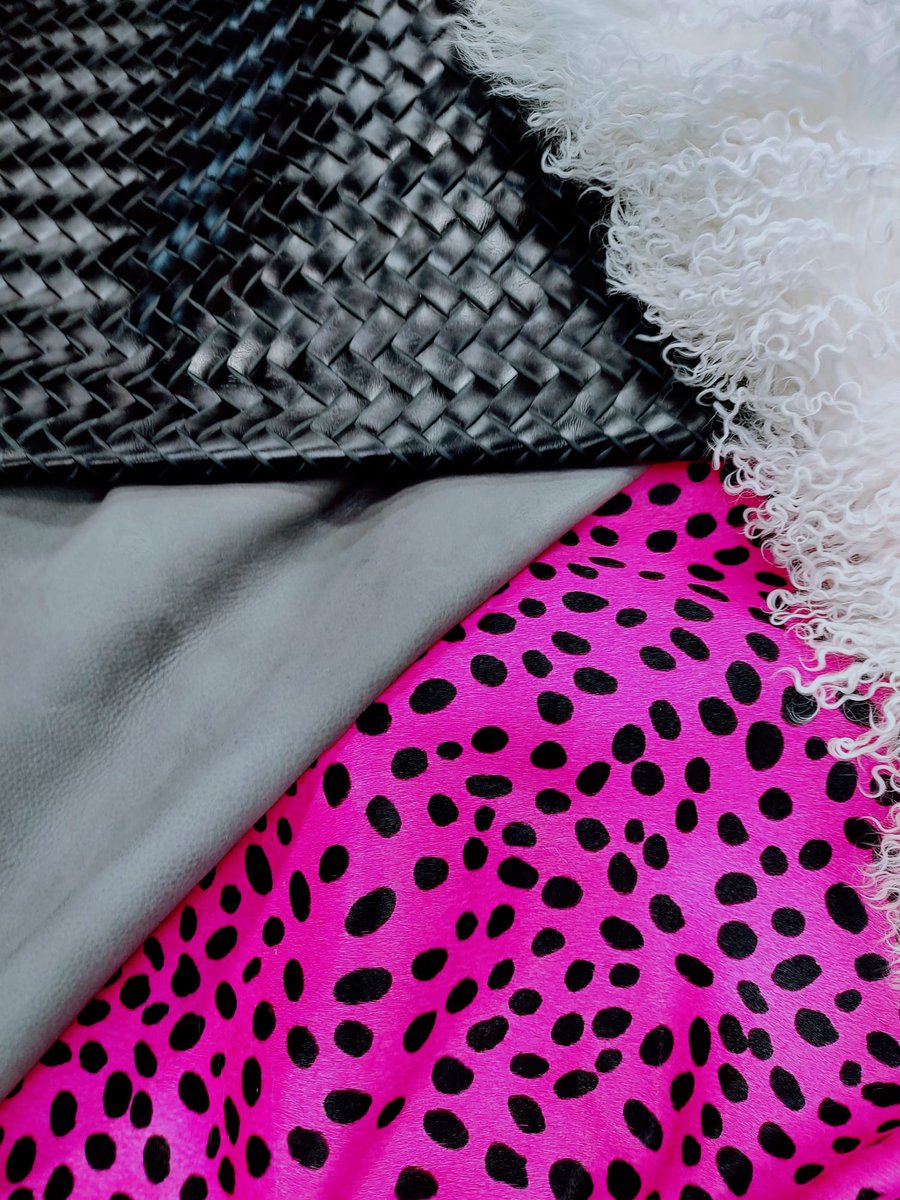 TXLeatherGoods's tweet photo. SALE SALE!!!! 
We are running a sale on our Cheetah Hot Pink featured. Paired with this is our new Velvet Cloud, and our Trenzado Black, and our Tibetan Lamb White! 

Also ALL of our Turquoise and Hot Pink Cheetah AND Leopard are on sale too!! #hotpink #cute #interiordesign #SALE https://t.co/OxYJ87qRu3