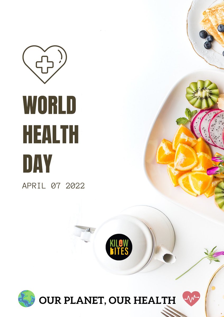 kilowbites's tweet photo. Let us look after our physical, mental, spiritual and social health. Eat nutritious food 🥗and stay active. 🏃🏻‍♀️
#WorldHealthDay https://t.co/RA1YsfwwS6