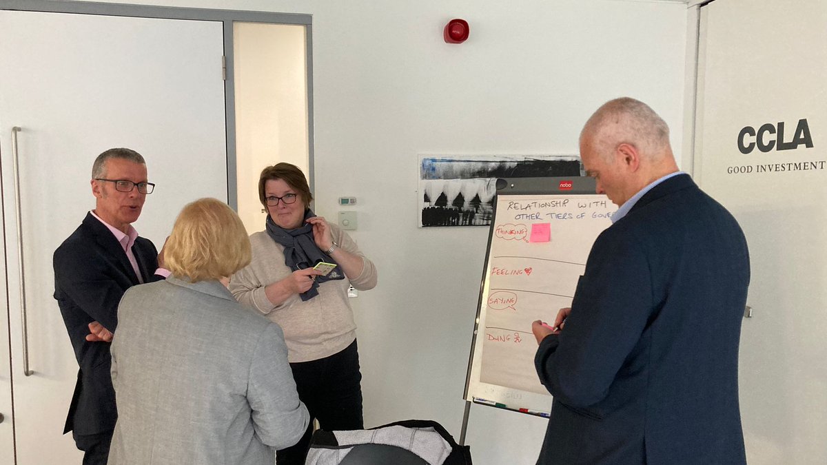 SLCCnews's tweet photo. Some of the larger council members met today for team-building &amp; to discuss how clerks to larger councils tackle more challenging issues. This important conversation will continue in the 'What's the Problem' session at MIA in June: https://t.co/wWEc3PVXCk Thanks CCLA for hosting. https://t.co/rc5159U6Im