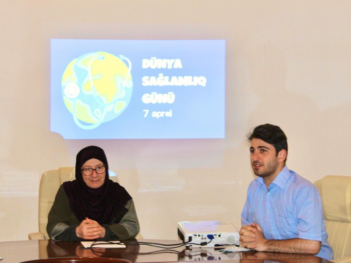 ulvijamalsoy's tweet photo. 🩺We need to achieve the Sustainable Development Goals. One of the goals is "Good health and well-being". Doctor Mrs. Irada attended a meeting with young people. 🌍🩺
He gave detailed information to young people about human health and ways to protect it. Thanks!
#worldtodolist https://t.co/AllePRLaGX