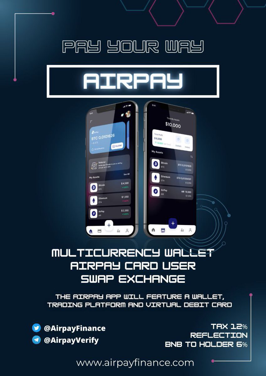(Airpay)A wonderful project is looming Launching the app for mobile download very soon #BTC #Bitcoin2022 #Ethereum #DOGE #Apple #Samsung #Zilliqa #BinanceBlockchainWeek #okx