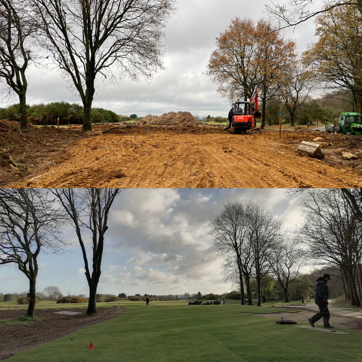 HarryKHGC's tweet photo. Not much turf to go! Can see the Light at the end of the tunnel 🏌️📸 https://t.co/GAgUgMXWr4